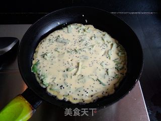 薄荷鸡蛋饼的做法步骤:8