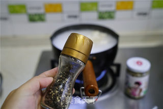 豆腐鲜肉六菌羹的做法步骤:7