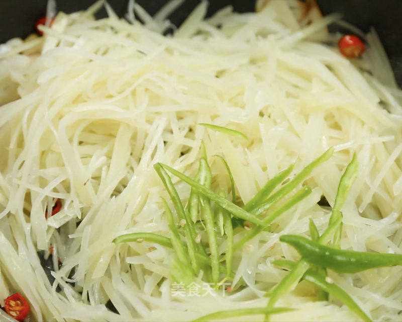 酸辣土豆丝的做法步骤:7