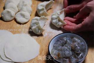 年夜饭之——久财三鲜蒸饺 #ACA北美电器#的做法步骤:12