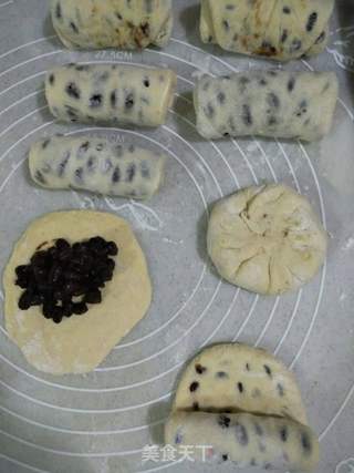 玉米面蜜豆卷的做法步骤:8