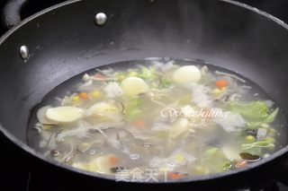 菌菇日本豆腐羹的做法步骤:7
