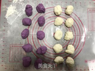 紫薯开花馒头的做法步骤:6