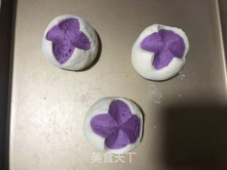 紫薯开花馒头的做法步骤:10