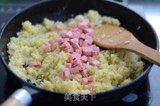 黄金蛋炒饭的做法步骤：4