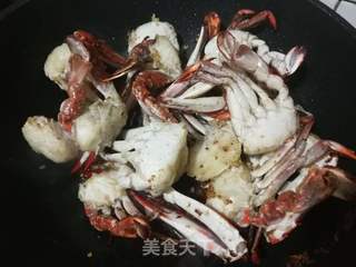 香辣梭子蟹的做法步骤:10