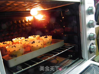 酥顶蓝莓爆浆纸杯蛋糕的做法步骤：14