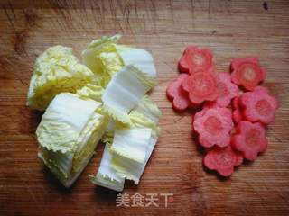 海参菜芯菠菜面的做法步骤:9
