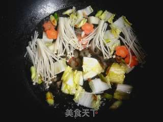 海参菜芯菠菜面的做法步骤:12
