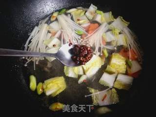 海参菜芯菠菜面的做法步骤:13