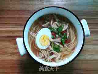 鸡丝汤面的做法步骤:8
