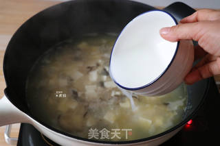 六菌豆腐羹的做法步骤:6