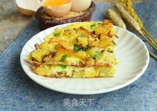 鸡蛋土豆饼的做法步骤:11