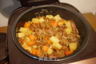 粮品五谷·杂粮羊肉焖饭的做法步骤:7