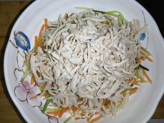 麻辣鸡丝的做法步骤:15