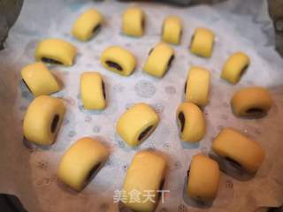 南瓜豆沙刀切小馒头的做法步骤:7