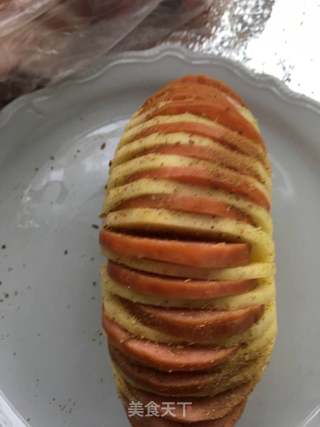 “烤箱菜”烤风琴土豆的做法步骤:7