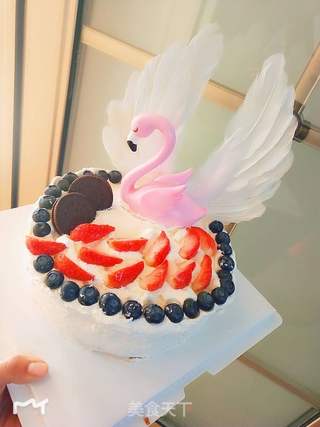 小天鹅生日蛋糕的做法步骤:10