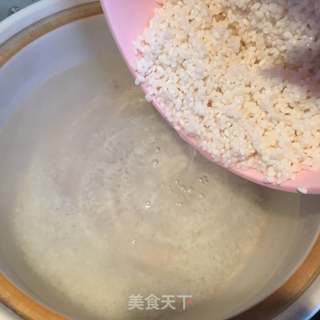 浓香蔬菜瘦肉砂锅粥的做法步骤：4