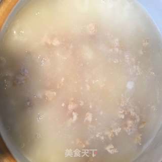 浓香蔬菜瘦肉砂锅粥的做法步骤:6