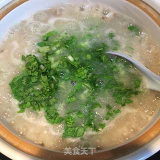 浓香蔬菜瘦肉砂锅粥的做法步骤:7