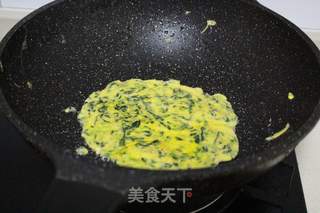 蛋黄菠菜饼的做法步骤：7