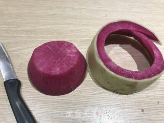 教大家雕刻萝卜花(直瓣月季花的做法步骤:2