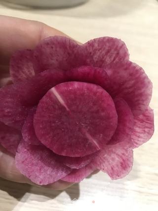 教大家雕刻萝卜花(直瓣月季花的做法步骤:20