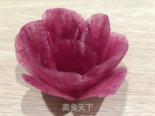 教大家雕刻萝卜花(直瓣月季花的做法步骤:26