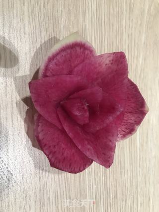 教大家雕刻萝卜花(直瓣月季花的做法步骤:28