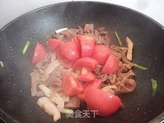 番茄牛肉牛肚汤的做法步骤:4