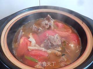 番茄牛肉牛肚汤的做法步骤:5