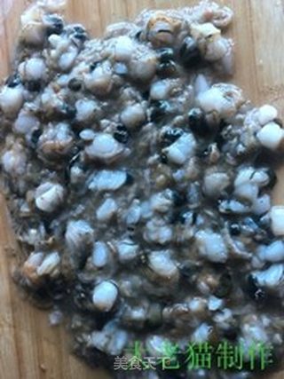 扇贝萝卜丝包子的做法步骤:15