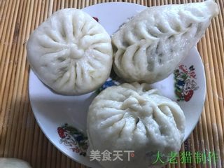 扇贝萝卜丝包子的做法步骤:24