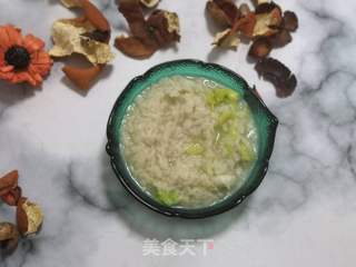 鳕鱼青菜粥的做法步骤：5