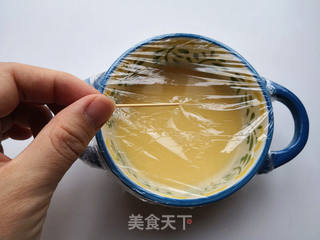 烤箱菜之海参蒸鸡蛋羹的做法步骤:5