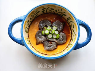 烤箱菜之海参蒸鸡蛋羹的做法步骤:11
