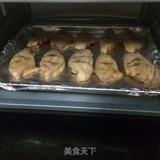 秘烤鸡翅的做法步骤:6