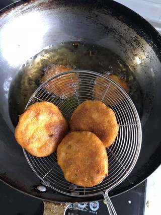 豆沙夹心南瓜饼的做法步骤:13