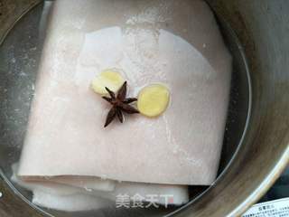 红油拌猪皮的做法步骤:4