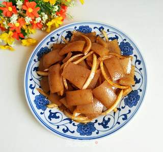 红油拌猪皮的做法步骤:7