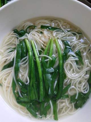韭菜(蘑菇云)鸡蛋面的做法步骤:7