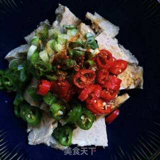 双椒拌肉泥片的做法步骤:5
