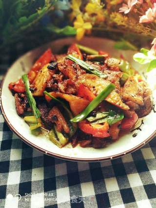汗蒸回锅肉的做法步骤:12