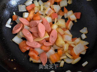 芝士焗方便面的做法步骤:8