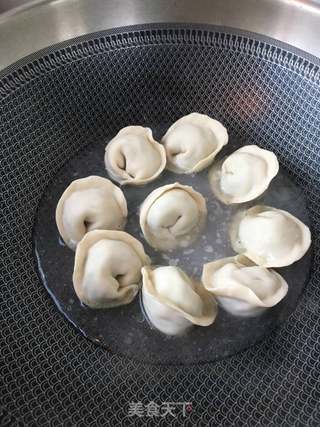 生煎韭菜扇贝元宝饺的做法步骤:16