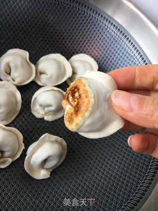 生煎韭菜扇贝元宝饺的做法步骤:14