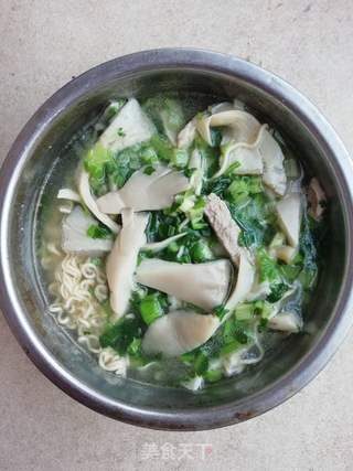 瘦肉平菇面的做法步骤：4
