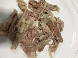 菠菜拌羊肉的做法步骤:6