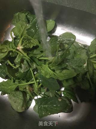 菠菜拌羊肉的做法步骤：7